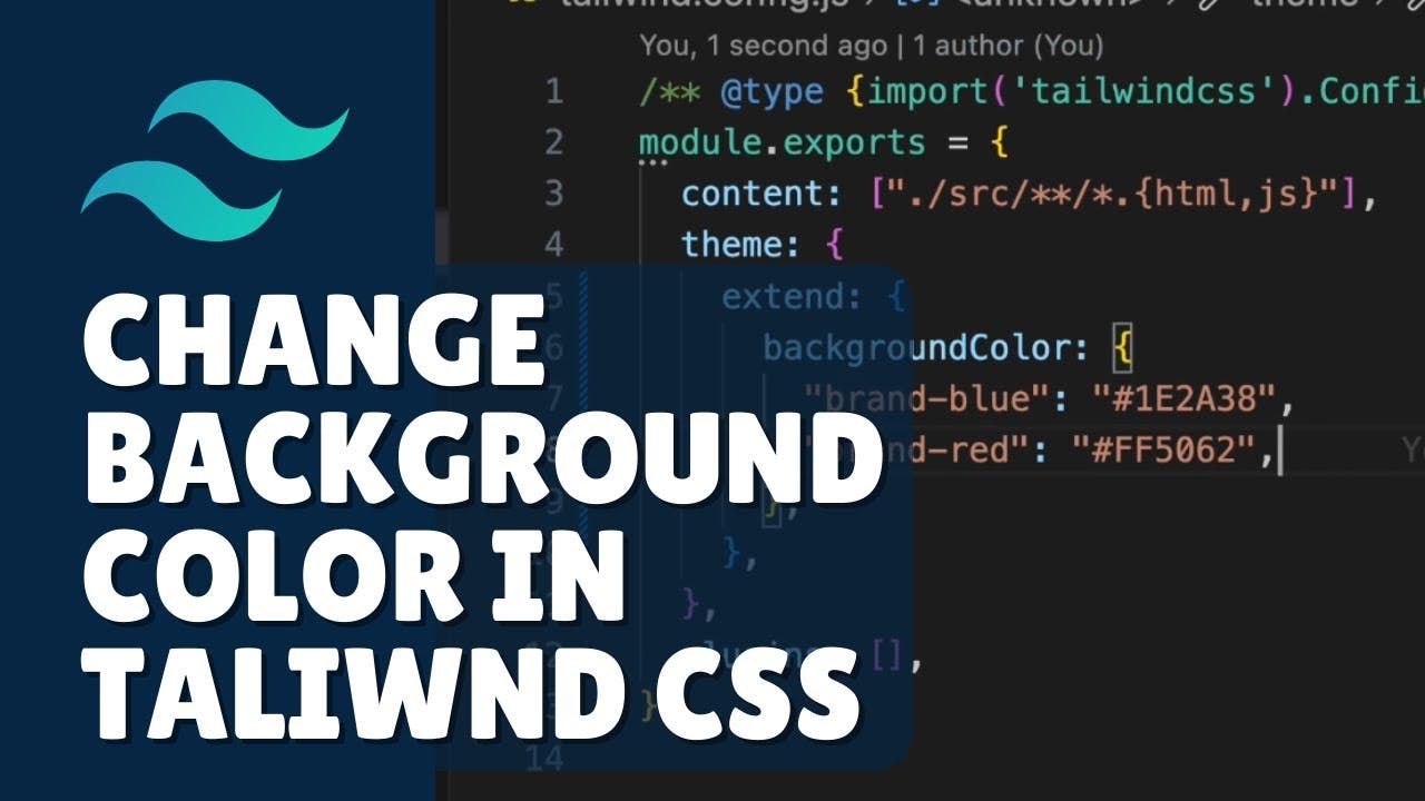 How to change background color in Tailwind CSS