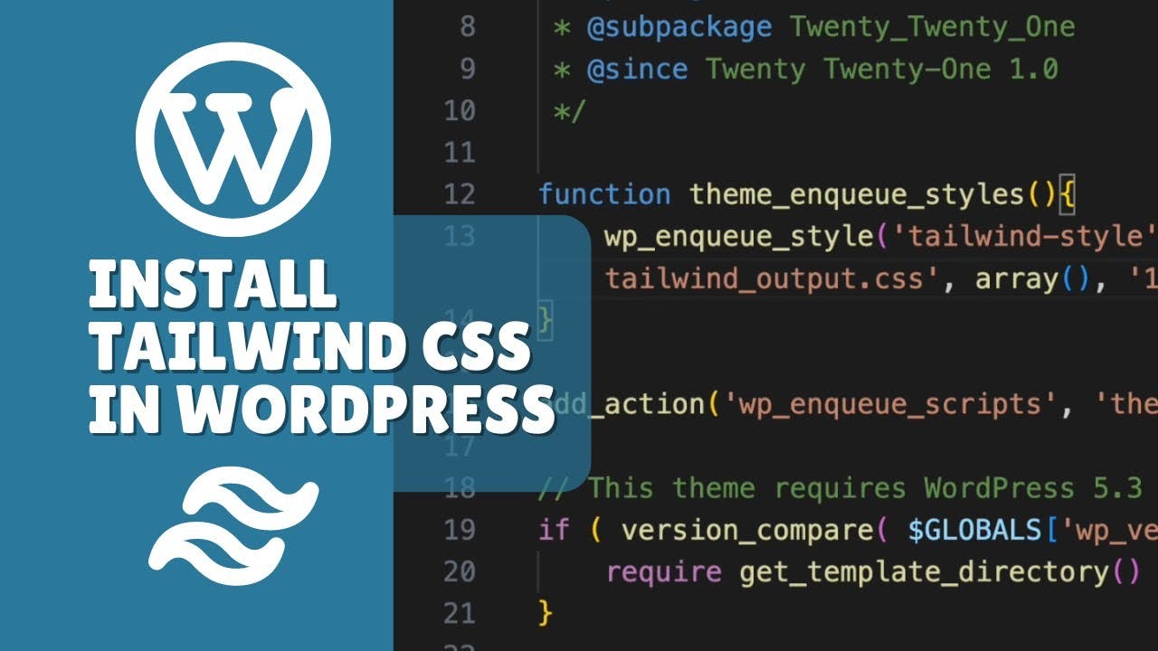 How to install and use the Tailwind css in Wordpress?